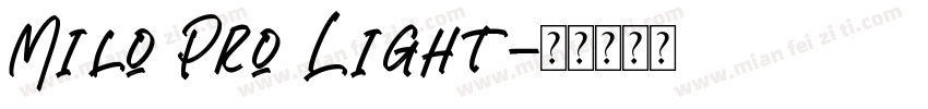Milo Pro Light字体转换